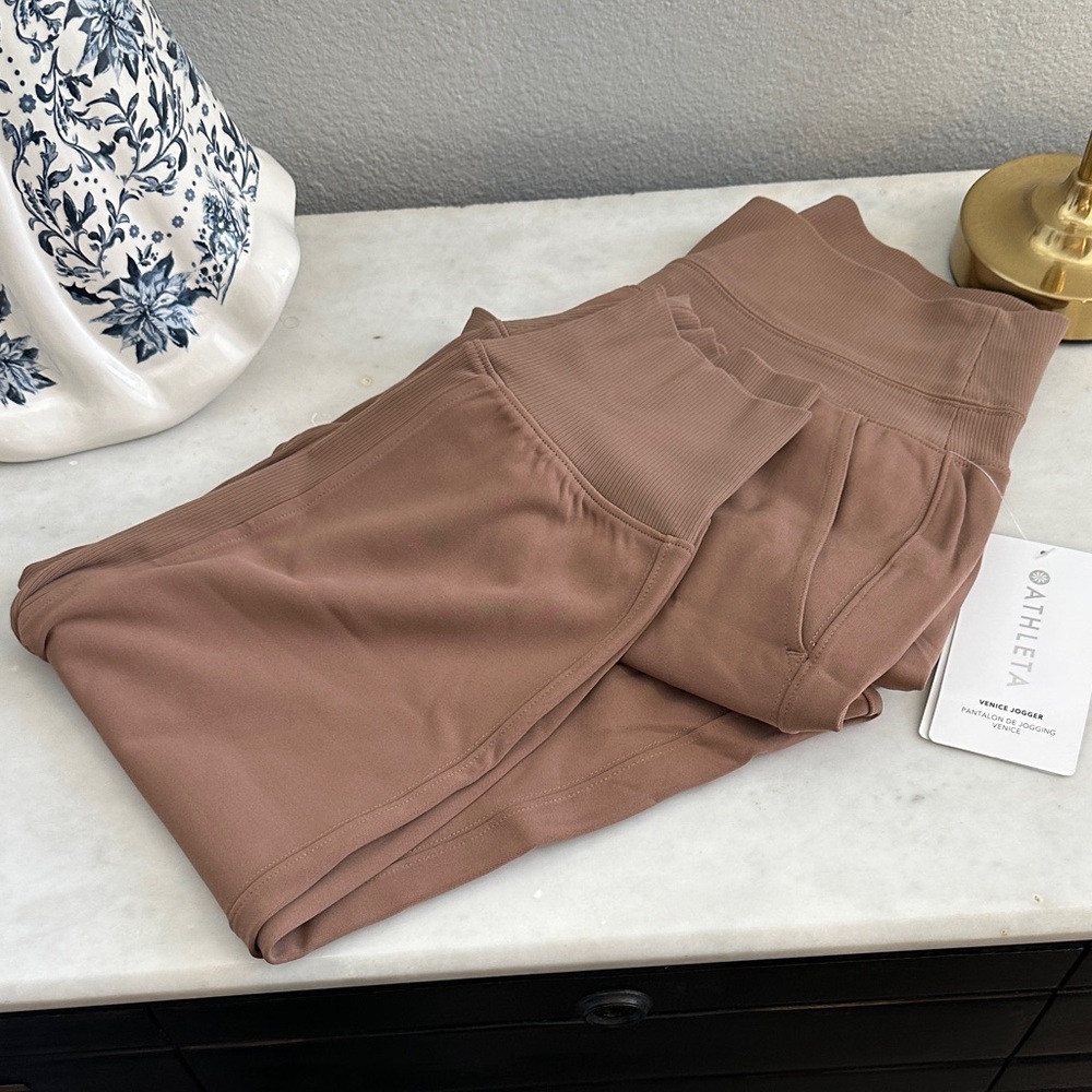 Athleta Taupe Venice Joggers